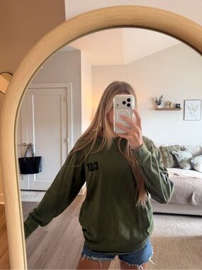 Caterpillar Olive Green Long Sleeve Tee
